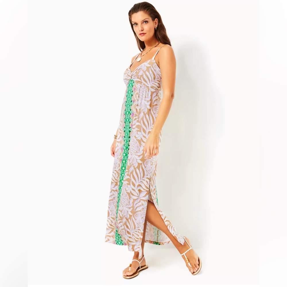 Lilly Pulitzer FLORALIE MAXI DRESS | MULTI BON VIVANTS ENGINEERED